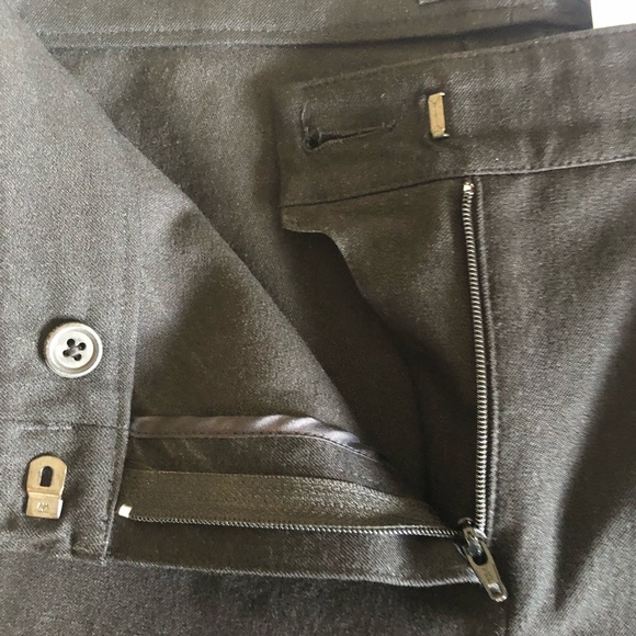 Joseph Lambskin Detail Ankle Zip Black Leggings Size Small - Picture 8 of 15